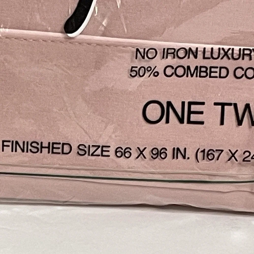 Vintage Cannon Monticello Percale Twin Flat Sheet No-Iron 180 Thread Count Mauve